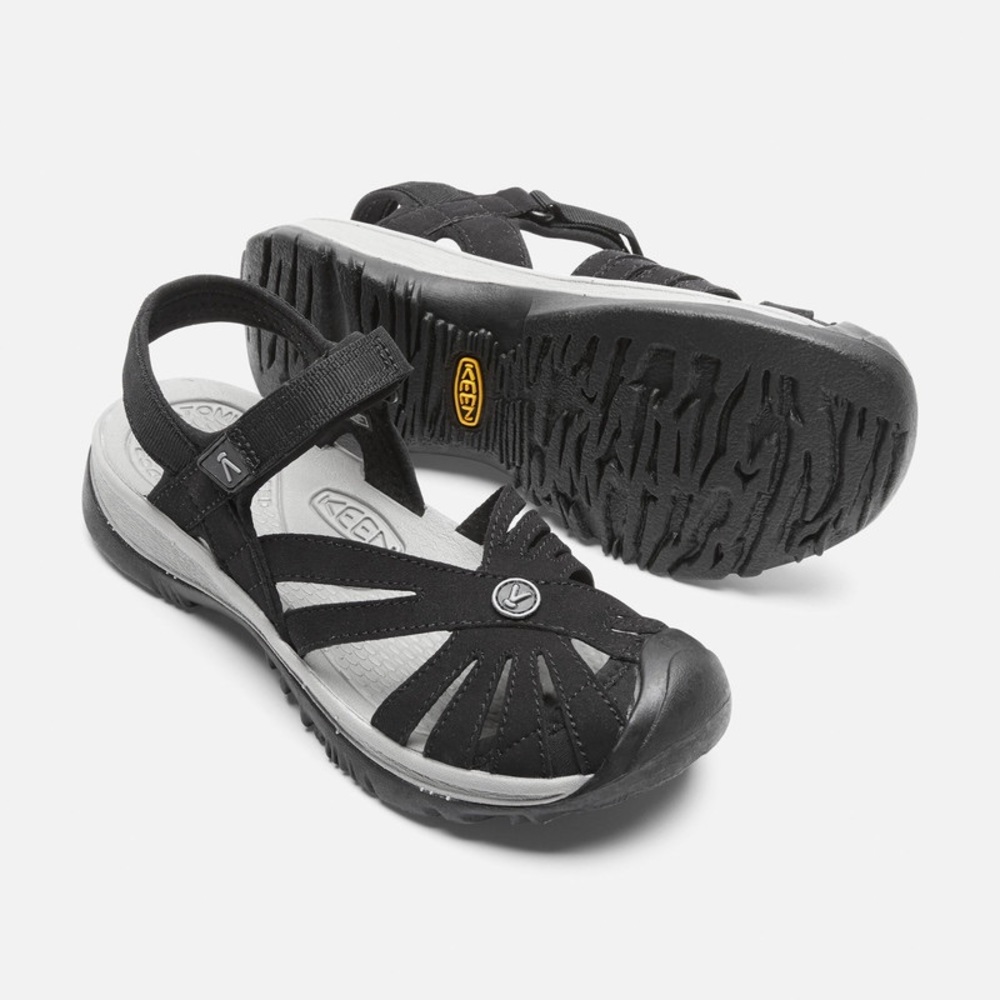 KEEN Rose Sandals Black Strappy Size 10